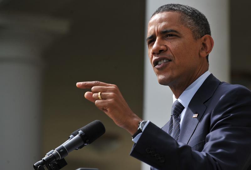 President Barack Obama speaks in the Rose Garden at the White House in Washington on September 19, 2011.